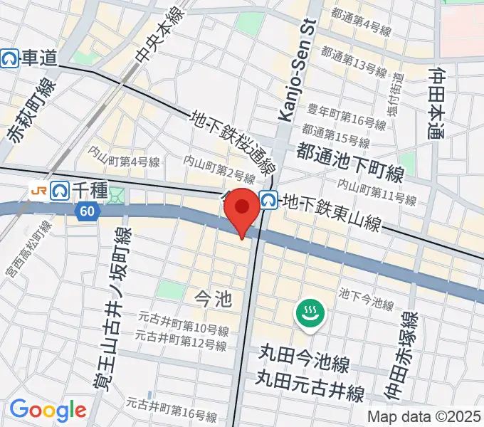 今池ガスホールの地図
