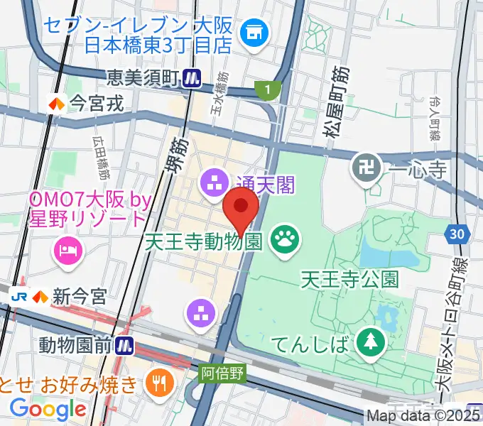 新世界ZAZAの地図