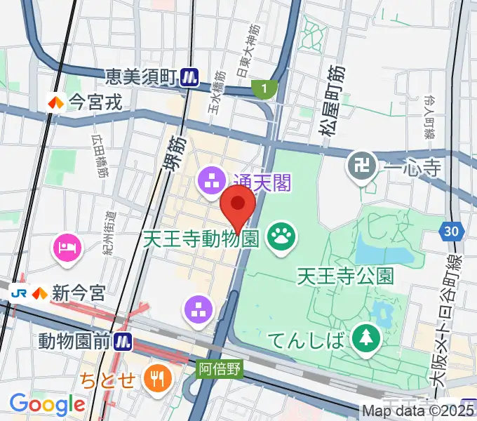 新世界ZAZAの地図