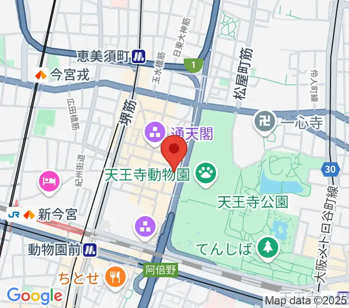 新世界ZAZAの地図