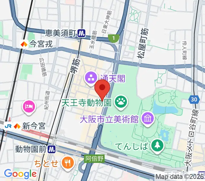 新世界ZAZAの地図