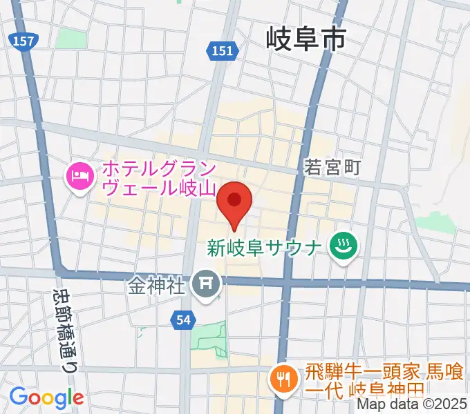 ぎふ葵劇場の地図