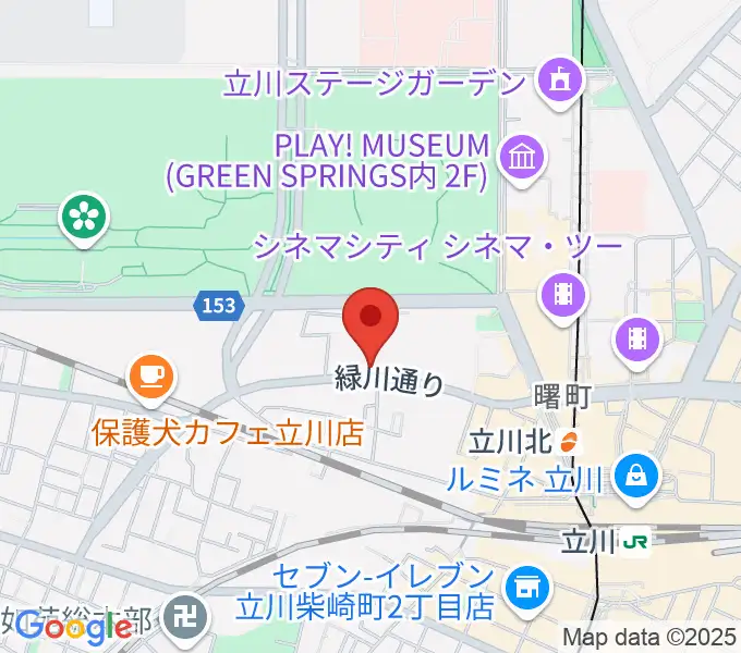 立川けやき座の地図
