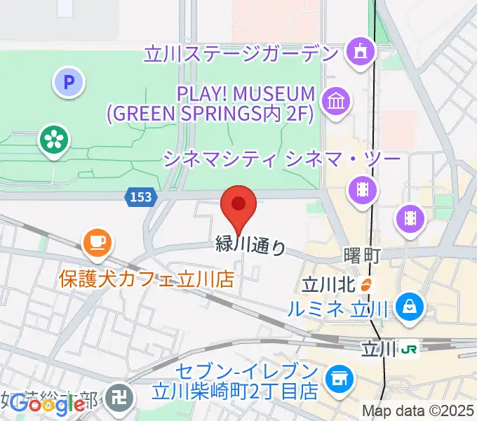 立川けやき座の地図