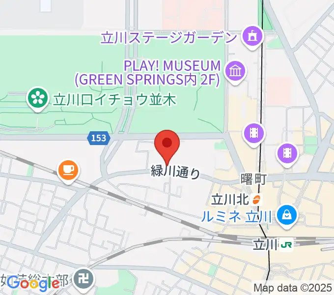 立川けやき座の地図