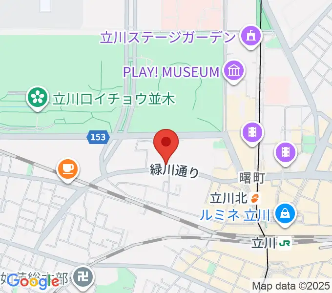 立川けやき座の地図