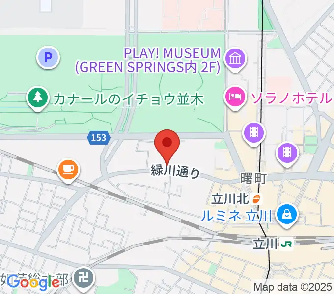 立川けやき座の地図