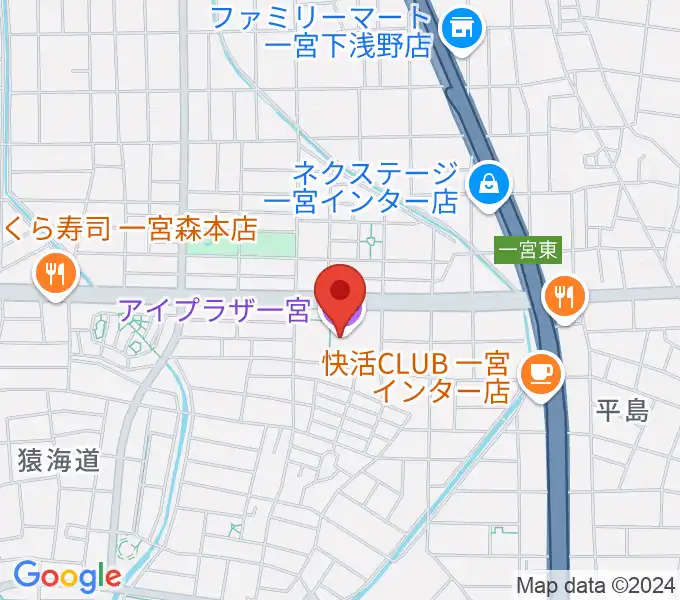 アイプラザ一宮の地図