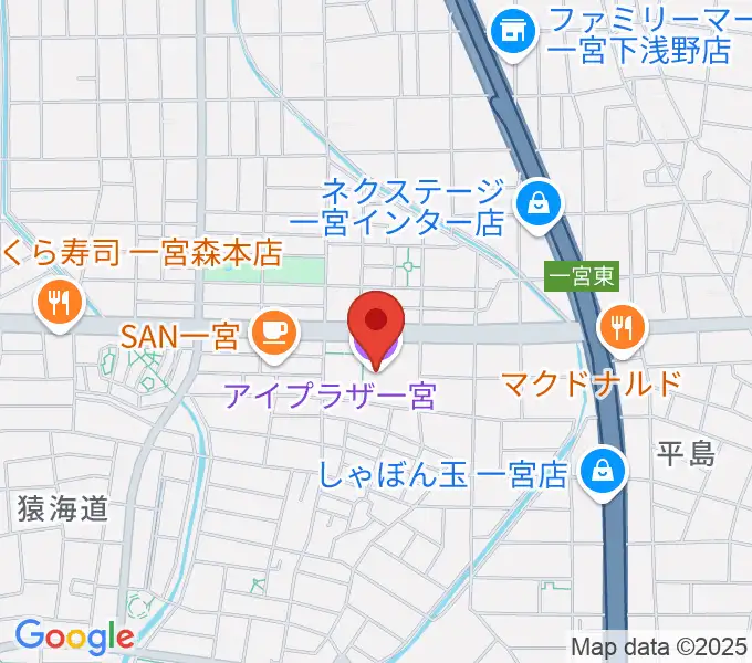 アイプラザ一宮の地図