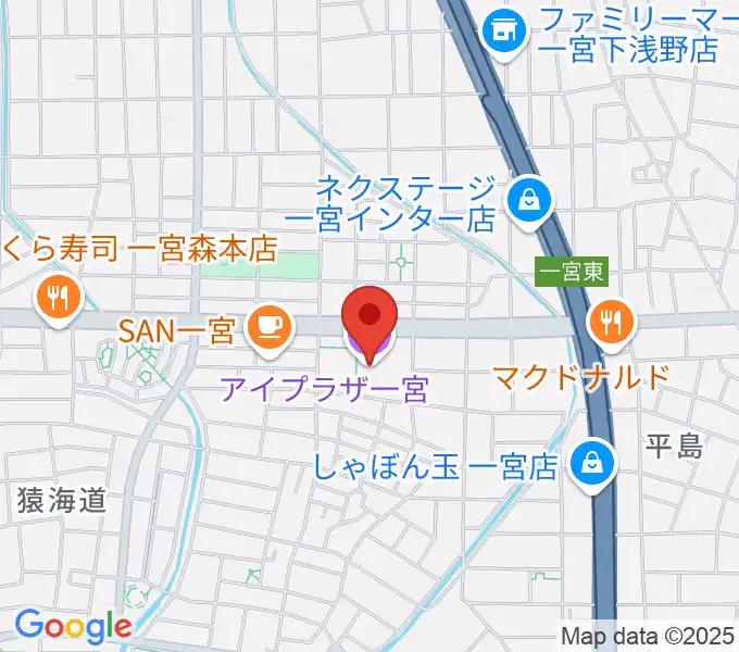 アイプラザ一宮の地図