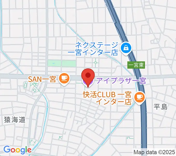 アイプラザ一宮の地図