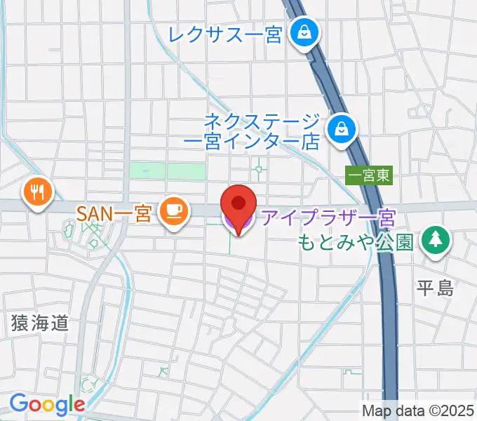 アイプラザ一宮の地図