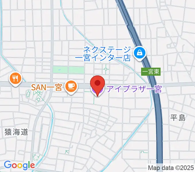 アイプラザ一宮の地図