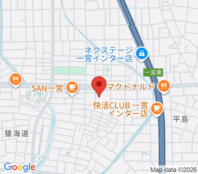 アイプラザ一宮の地図