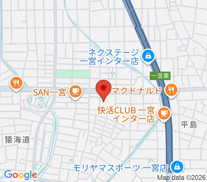 アイプラザ一宮の地図