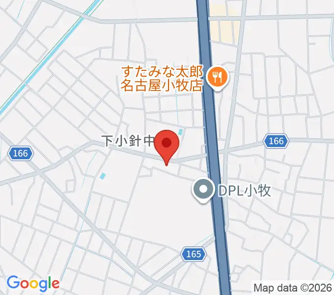小牧市北里市民センターの地図