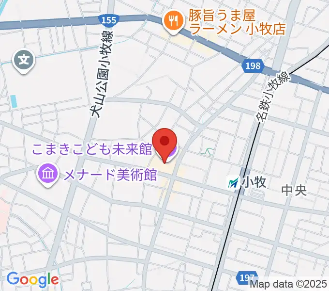小牧市まなび創造館の地図