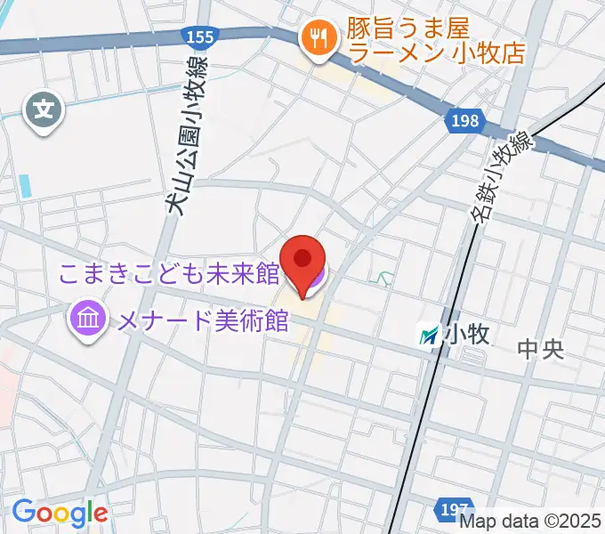 小牧市まなび創造館の地図