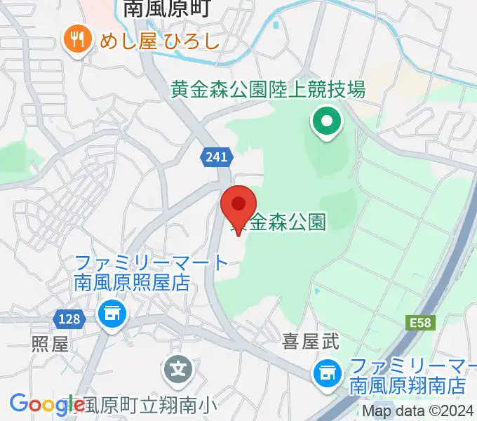 南風原町立中央公民館の地図