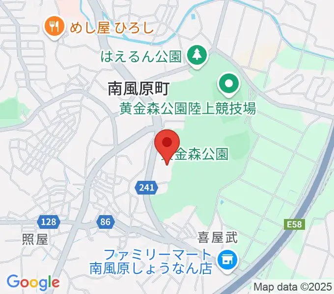 南風原町立中央公民館の地図