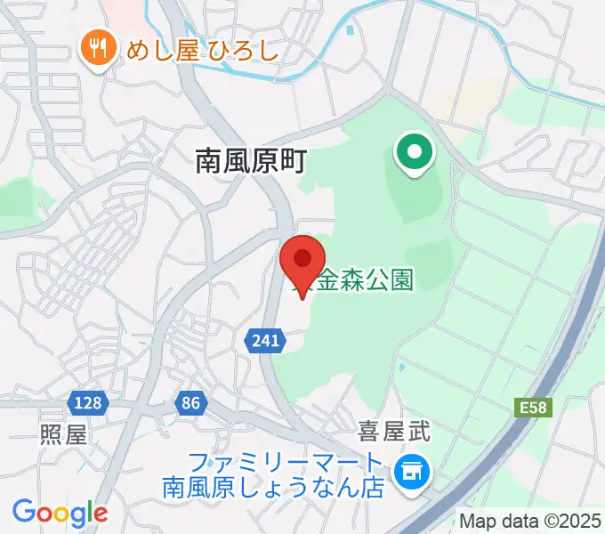 南風原町立中央公民館の地図