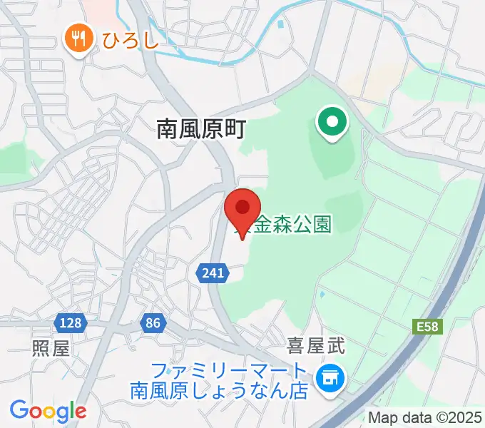 南風原町立中央公民館の地図