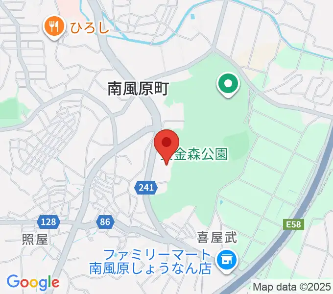 南風原町立中央公民館の地図