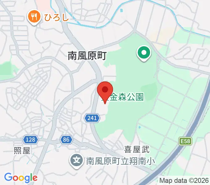 南風原町立中央公民館の地図