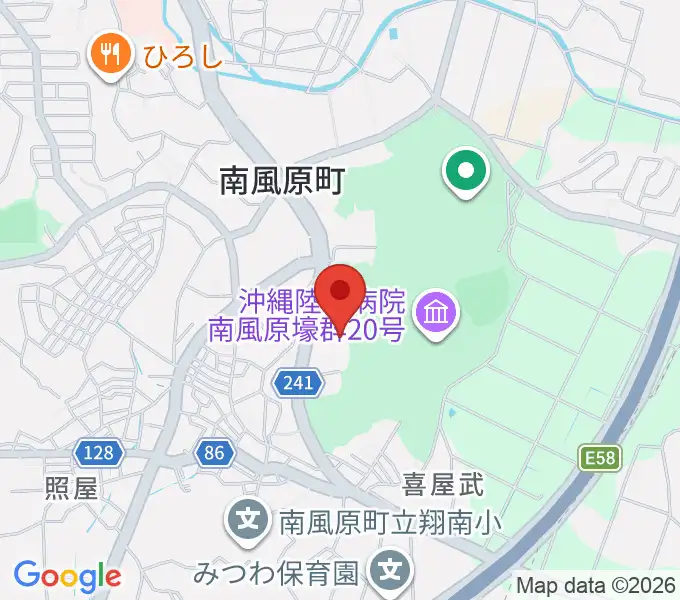 南風原町立中央公民館の地図