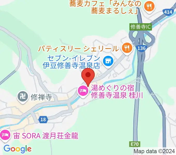 修善寺総合会館の地図