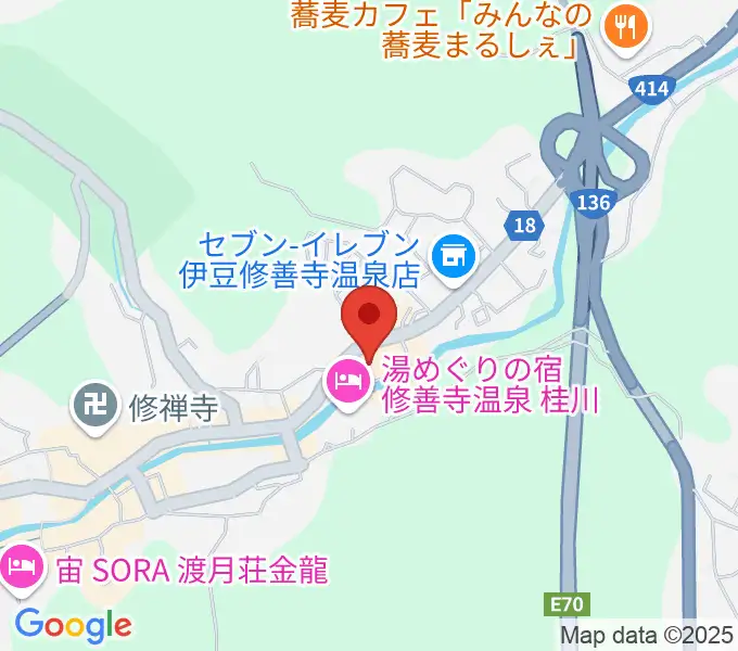 修善寺総合会館の地図
