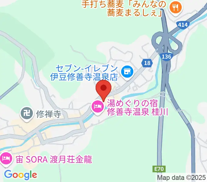 修善寺総合会館の地図