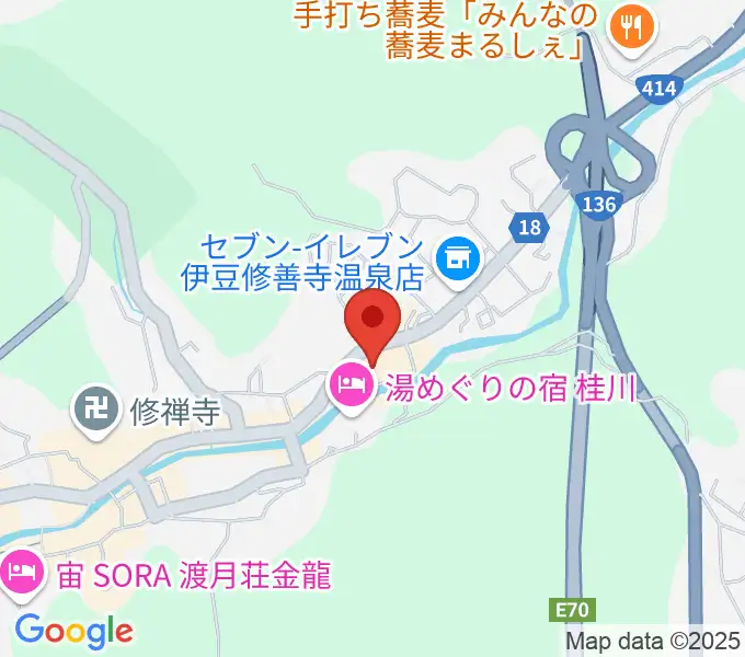 修善寺総合会館の地図
