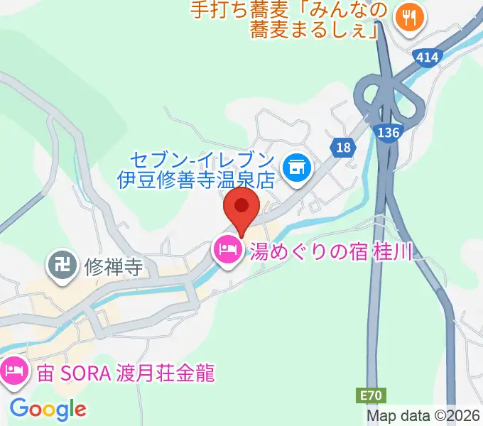 修善寺総合会館の地図