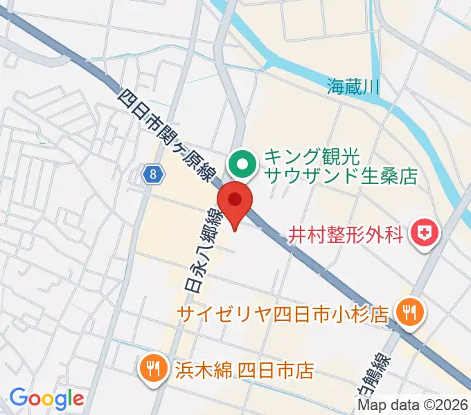 おふろcafé 湯守座の地図
