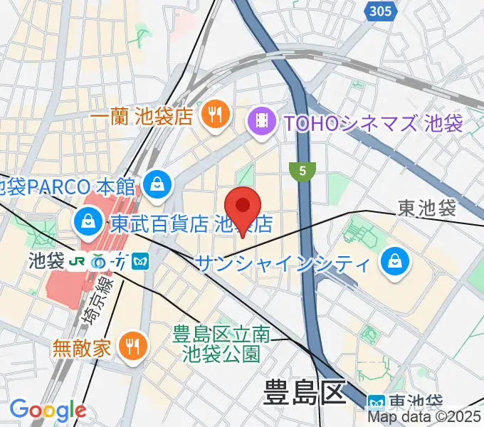 ミクサライブ東京の地図