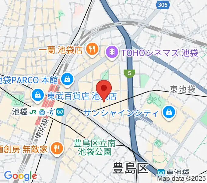 ミクサライブ東京の地図