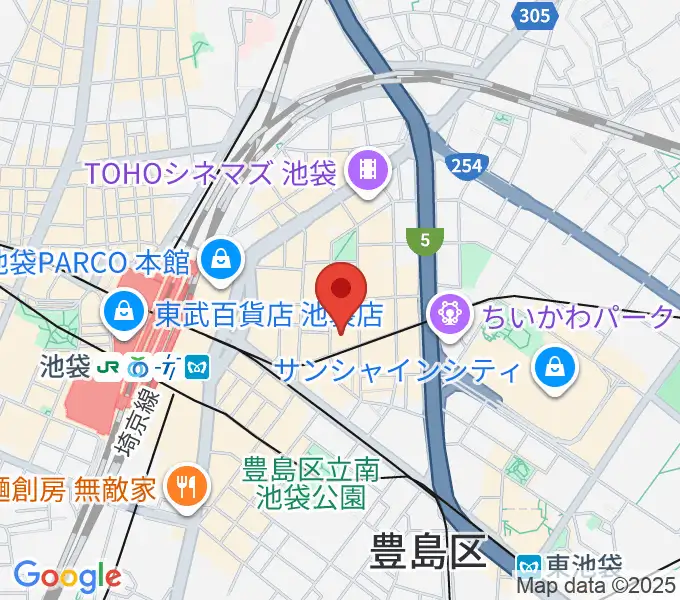 ミクサライブ東京の地図