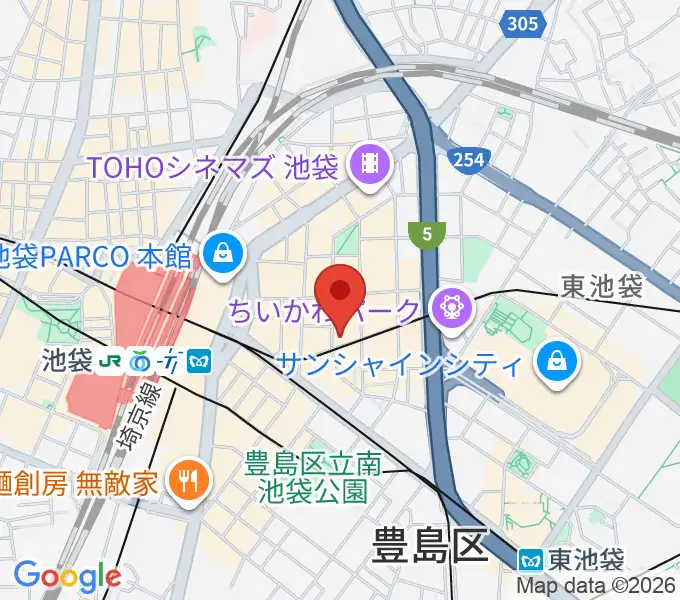 ミクサライブ東京の地図