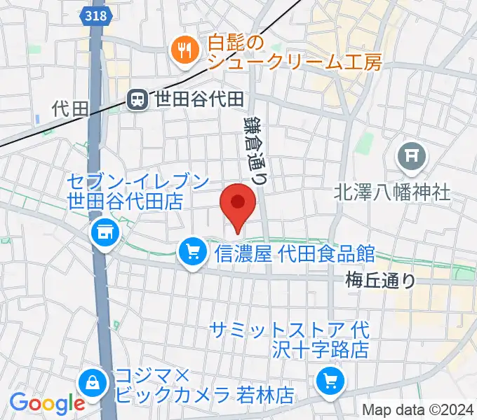 ナサンドラパレススタジオの地図