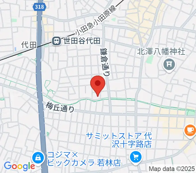ナサンドラパレススタジオの地図