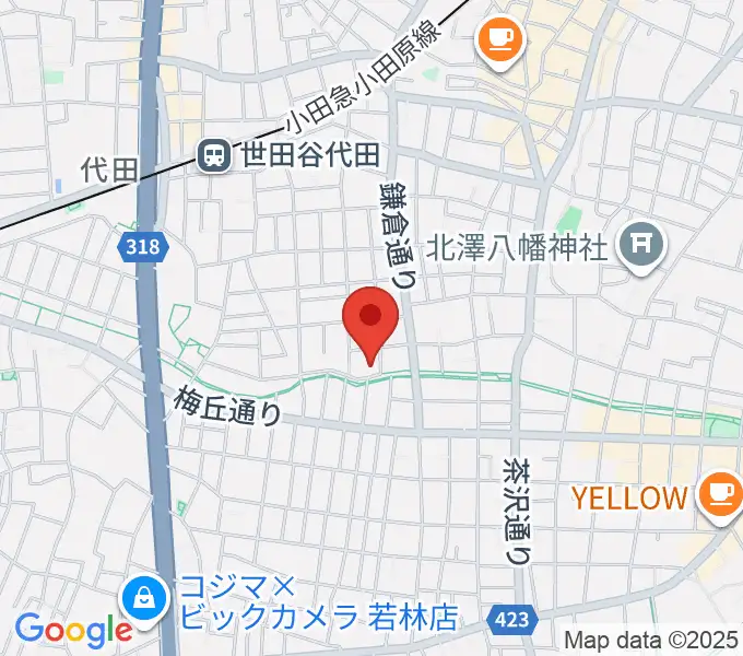 ナサンドラパレススタジオの地図