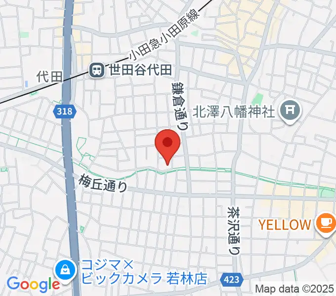 ナサンドラパレススタジオの地図