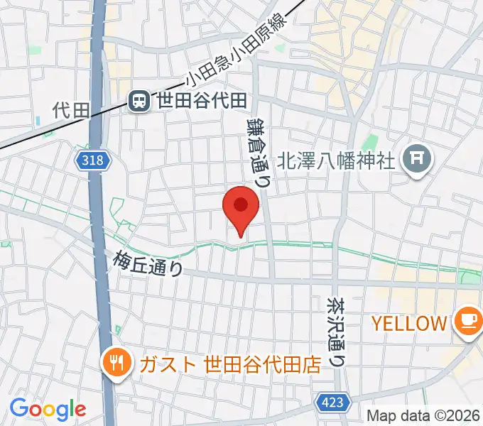 ナサンドラパレススタジオの地図