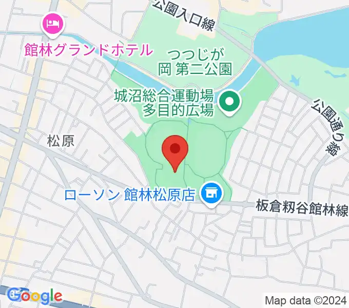 ダノン城沼アリーナの地図