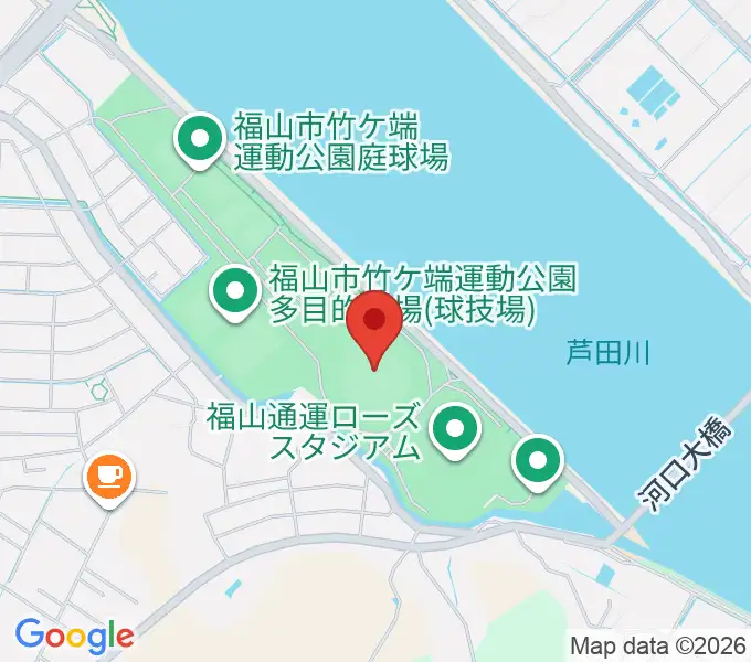 エブリイ福山市民球場の地図