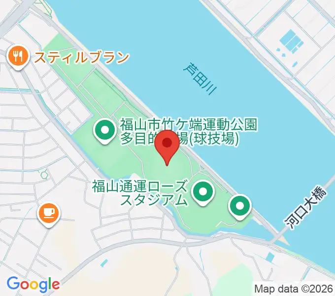 エブリイ福山市民球場の地図