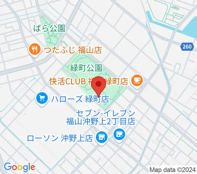 福山通運ローズアリーナの地図