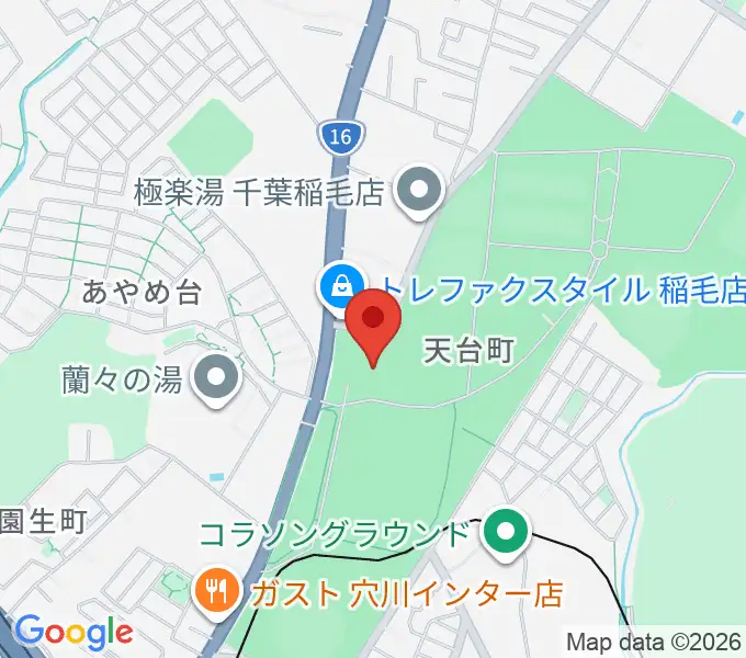 千葉県総合スポーツセンター武道館の地図