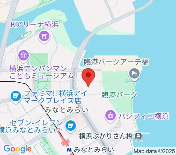 パシフィコ横浜ノースの地図